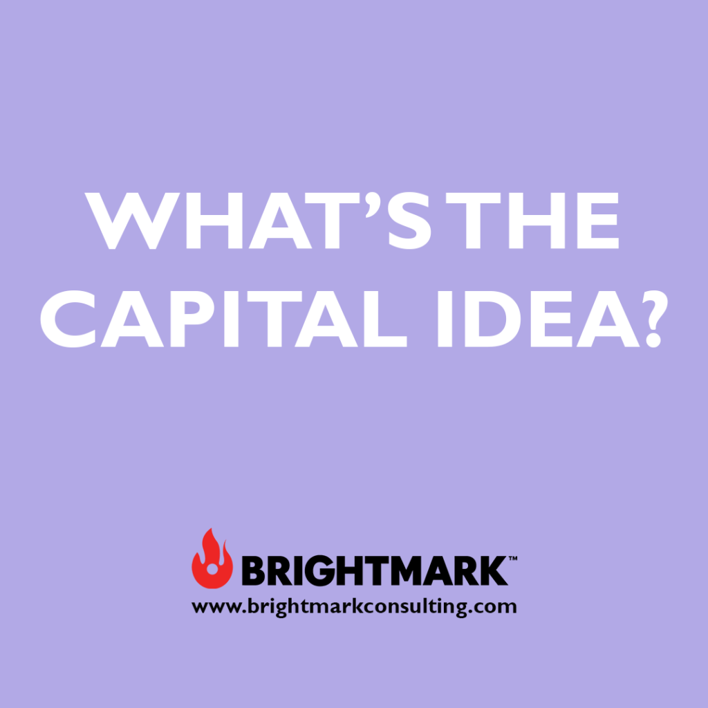 Brand graphics you can use: What's the capital idea?